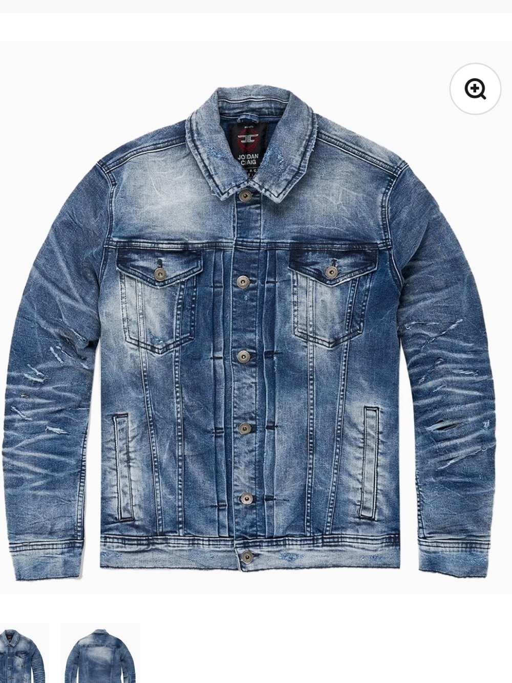 Men’s Jordan Craig Legacy Edition Denim Trucker Jacket size Large